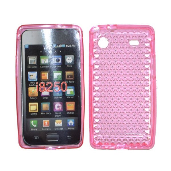 CUSTODIA GEL TPU SILICONE per SAMSUNG GALAXY I8250 COLORE ROSA CUSTODIA GEL TPU SILICONE per SAMSUNG GALAXY I8250 COLORE ROSA