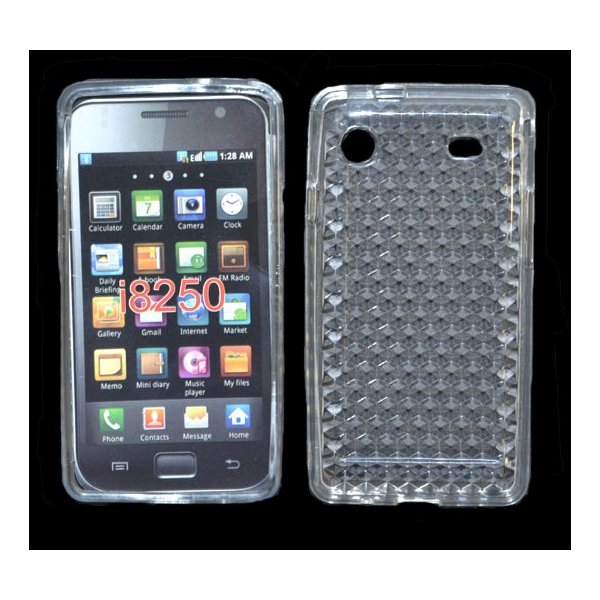 CUSTODIA GEL TPU SILICONE per SAMSUNG GALAXY I8250 COLORE BIANCO CUSTODIA GEL TPU SILICONE per SAMSUNG GALAXY I8250 COLORE BIANCO