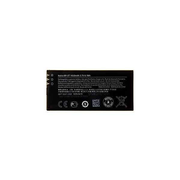 BATTERIA ORIGINALE NOKIA BP-5T per NOKIA LUMIA 820 1650mAh BULK BATTERIA ORIGINALE NOKIA BP-5T per NOKIA LUMIA 820 1650mAh BULK
