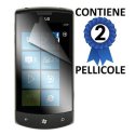 PELLICOLA PROTEGGI DISPLAY LG E900 CONFEZIONE 2 PEZZI PELLICOLA PROTEGGI DISPLAY LG E900 CONFEZIONE 2 PEZZI