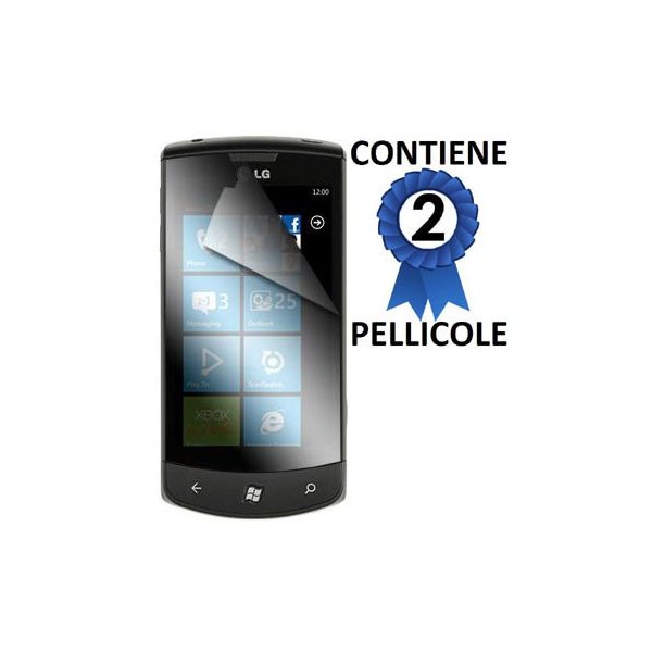 PELLICOLA PROTEGGI DISPLAY LG E900 CONFEZIONE 2 PEZZI PELLICOLA PROTEGGI DISPLAY LG E900 CONFEZIONE 2 PEZZI