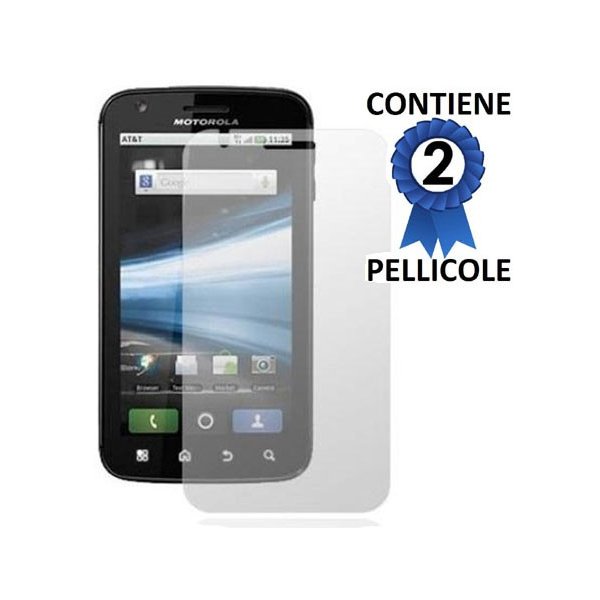 PELLICOLA PROTEGGI DISPLAY MOTOROLA MB860, ME860, ATRIX CONFEZIONE 2 PEZZI PELLICOLA PROTEGGI DISPLAY MOTOROLA MB860, ME860, ATRIX CONFEZIONE 2 PEZZI