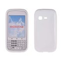 CUSTODIA GEL TPU SILICONE DOUBLE per SAMSUNG B5330 Galaxy Chat COLORE BIANCO CUSTODIA GEL TPU SILICONE DOUBLE per SAMSUNG B5330 Galaxy Chat COLORE BIANCO