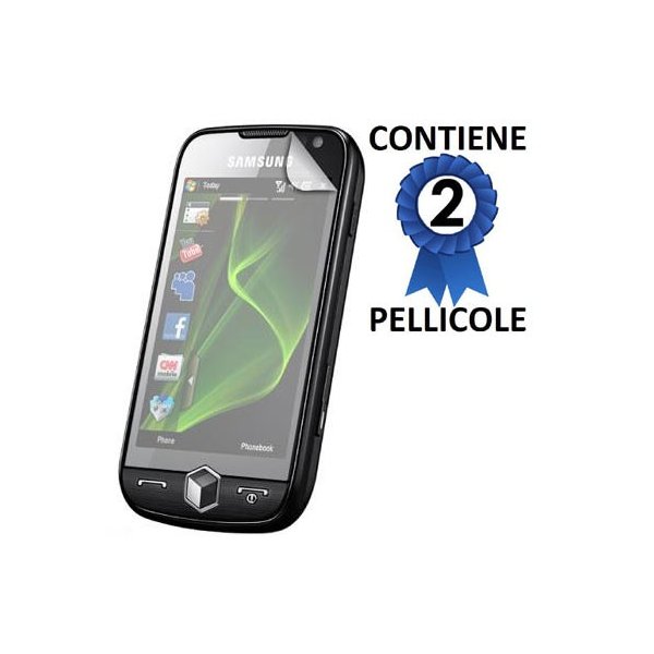 PELLICOLA PROTEGGI DISPLAY SAMSUNG i8000 CONFEZIONE 2 PEZZI PELLICOLA PROTEGGI DISPLAY SAMSUNG i8000 CONFEZIONE 2 PEZZI