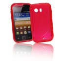 CUSTODIA GEL TPU SILICONE DOUBLE per SAMSUNG S5360 GALAXY Y, S5369 GALAXY Y COLORE ROSSO CUSTODIA GEL TPU SILICONE DOUBLE per SAMSUNG S5360 GALAXY Y, S5369 GALAXY Y COLORE ROSSO