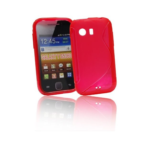 CUSTODIA GEL TPU SILICONE DOUBLE per SAMSUNG S5360 GALAXY Y, S5369 GALAXY Y COLORE ROSSO CUSTODIA GEL TPU SILICONE DOUBLE per SAMSUNG S5360 GALAXY Y, S5369 GALAXY Y COLORE ROSSO