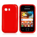 CUSTODIA GEL TPU SILICONE LUCIDA per SAMSUNG S5360 GALAXY Y, S5369 GALAXY Y COLORE ROSSO CUSTODIA GEL TPU SILICONE LUCIDA per SAMSUNG S5360 GALAXY Y, S5369 GALAXY Y COLORE ROSSO