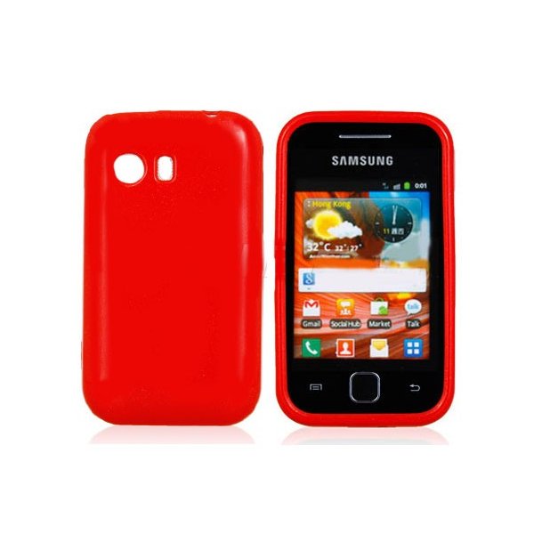CUSTODIA GEL TPU SILICONE LUCIDA per SAMSUNG S5360 GALAXY Y, S5369 GALAXY Y COLORE ROSSO CUSTODIA GEL TPU SILICONE LUCIDA per SAMSUNG S5360 GALAXY Y, S5369 GALAXY Y COLORE ROSSO