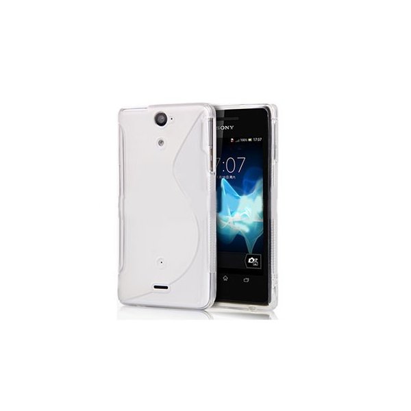 CUSTODIA GEL TPU SILICONE DOUBLE per SONY XPERIA V LT25I COLORE BIANCO CUSTODIA GEL TPU SILICONE DOUBLE per SONY XPERIA V LT25I COLORE BIANCO