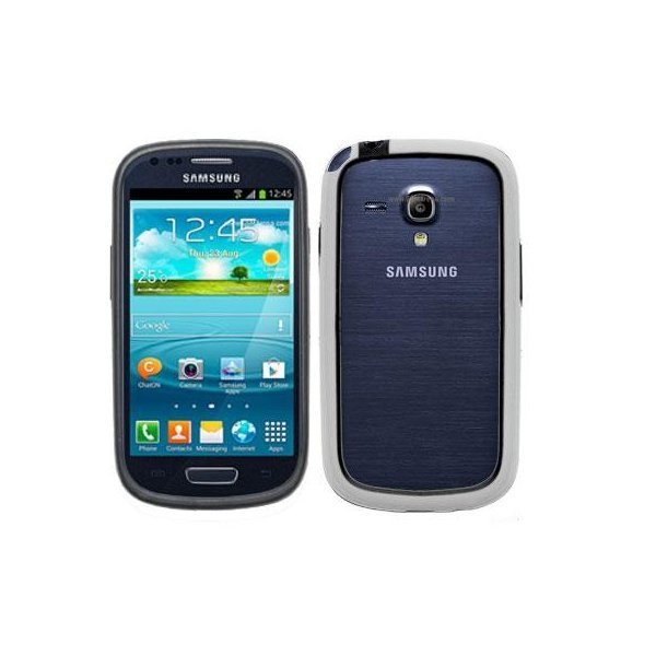 CUSTODIA BUMPER GEL TPU SILICONE SEMI-RIGIDO per SAMSUNG I8190 GALAXY S3 MINI, I8200 GALAXY S3 MINI VE COLORE BIANCO CUSTODIA BUMPER GEL TPU SILICONE SEMI-RIGIDO per SAMSUNG I8190 GALAXY S3 MINI, I8200 GALAXY S3 MINI VE COLORE BIANCO