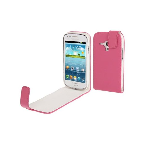 CUSTODIA FLIP VERTICALE PELLE SAMSUNG i8190 Galaxy S3 Mini, I8200 Galaxy S3 Mini VE COLORE ROSA CUSTODIA FLIP VERTICALE PELLE SAMSUNG i8190 Galaxy S3 Mini, I8200 Galaxy S3 Mini VE COLORE ROSA