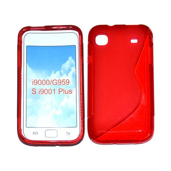 CUSTODIA GEL TPU SILICONE DOUBLE per SAMSUNG I9000 Galaxy S COLORE ROSSO CUSTODIA GEL TPU SILICONE DOUBLE per SAMSUNG I9000 Galaxy S COLORE ROSSO