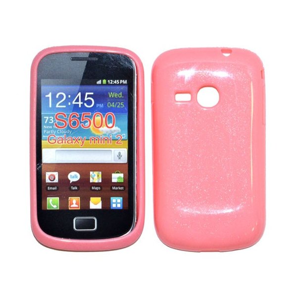 CUSTODIA GEL TPU SILICONE LUCIDA per SAMSUNG S6500 GALAXY MINI 2 COLORE ROSA BRILLANTINATO CUSTODIA GEL TPU SILICONE LUCIDA per SAMSUNG S6500 GALAXY MINI 2 COLORE ROSA BRILLANTINATO