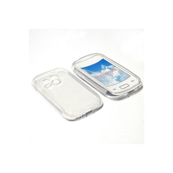 CUSTODIA GEL TPU SILICONE per SAMSUNG S6310 GALAXY YOUNG, S6312 GALAXY YOUNG DUOS COLORE BIANCO CUSTODIA GEL TPU SILICONE per SAMSUNG S6310 GALAXY YOUNG, S6312 GALAXY YOUNG DUOS COLORE BIANCO