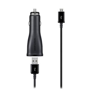 CARICATORE AUTO 2000mAh CON 1 PORTA USB + CAVO MICRO USB COLORE NERO ECA-U21CBEGSTD ORIGINALE SAMSUNG IN BLISTER
