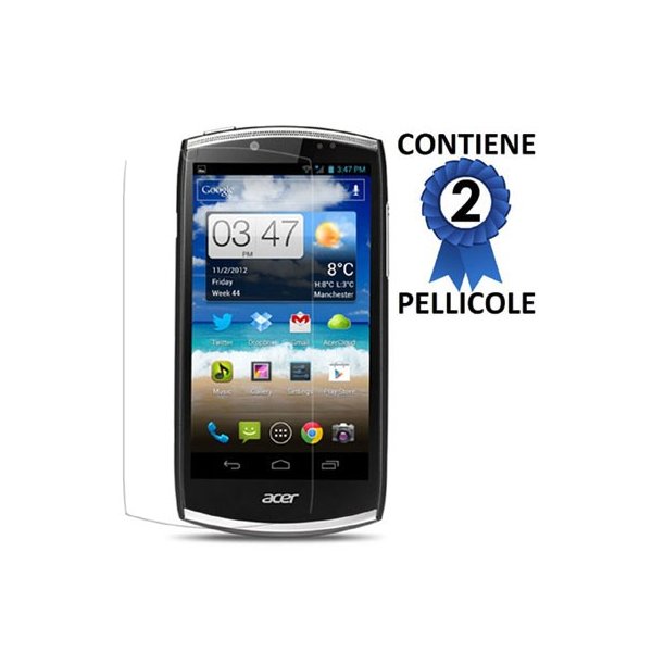 PELLICOLA PROTEGGI DISPLAY ACER CloudMobile S500, POLLICI 4,3" CONFEZIONE 2 PEZZI PELLICOLA PROTEGGI DISPLAY ACER CloudMobile S500, POLLICI 4,3" CONFEZIONE 2 PEZZI