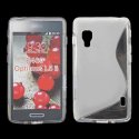 CUSTODIA GEL TPU SILICONE DOUBLE per LG OPTIMUS L5 II, E460 COLORE BIANCO - TRASPARENTE CUSTODIA GEL TPU SILICONE DOUBLE per LG OPTIMUS L5 II, E460 COLORE BIANCO - TRASPARENTE