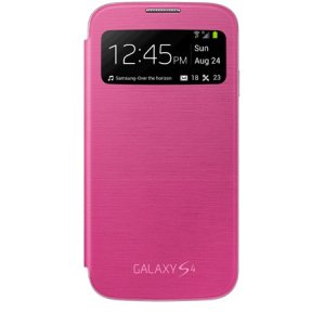 CUSTODIA ORIGINALE SAMSUNG EF-CI950BPEGWW - S VIEW COVER per I9500 GALAXY S4, I9505 COLORE ROSA BLISTER