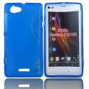 CUSTODIA GEL TPU SILICONE DOUBLE per SONY XPERIA L, C2104, C2105, S36H COLORE BLU CUSTODIA GEL TPU SILICONE DOUBLE per SONY XPERIA L, C2104, C2105, S36H COLORE BLU