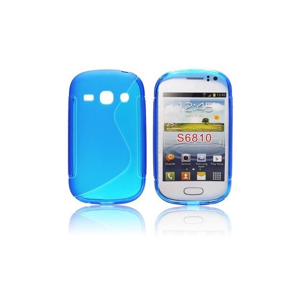 CUSTODIA GEL TPU SILICONE DOUBLE per SAMSUNG S6810 GALAXY FAME, S6812 GALAXY FAME DUOS COLORE BLU CUSTODIA GEL TPU SILICONE DOUBLE per SAMSUNG S6810 GALAXY FAME, S6812 GALAXY FAME DUOS COLORE BLU