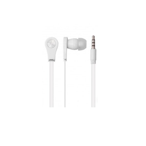 AURICOLARE STEREO con CONNETTORE JACK 3,5mm - GOMMINI, ANTI-GROVIGLIO E TASTO DI RISPOSTA COLORE BIANCO (KSA27.IPHONE.PAR.BI)