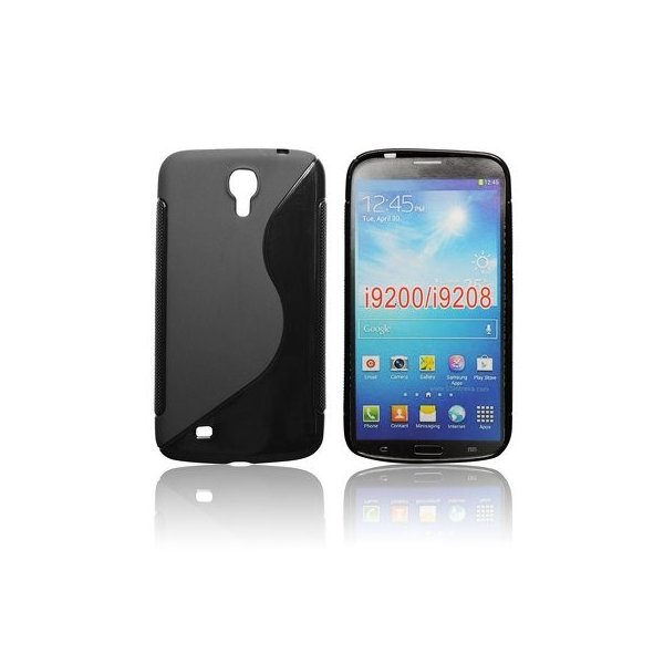 CUSTODIA GEL TPU SILICONE DOUBLE per SAMSUNG I9200 GALAXY MEGA 6.3" POLLICI, I9205 COLORE NERO CUSTODIA GEL TPU SILICONE DOUBLE per SAMSUNG I9200 GALAXY MEGA 6.3" POLLICI, I9205 COLORE NERO