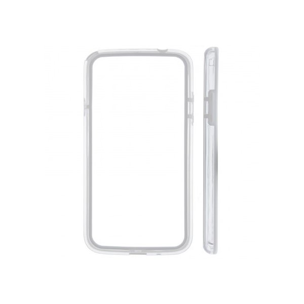CUSTODIA BUMPER GEL TPU SILICONE SEMI-RIGIDO per SAMSUNG I9150 GALAXY MEGA 5.8" POLLICI, I9152 BIANCO-TRASPARENTE-BIANCO CUSTODIA BUMPER GEL TPU SILICONE SEMI-RIGIDO per SAMSUNG I9150 GALAXY MEGA 5.8" POLLICI, I9152 BIANCO-TRASPARENTE-BIANCO