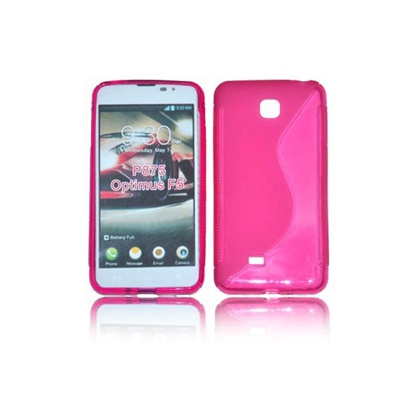 CUSTODIA GEL TPU SILICONE DOUBLE per LG OPTIMUS F5, P875 COLORE ROSA