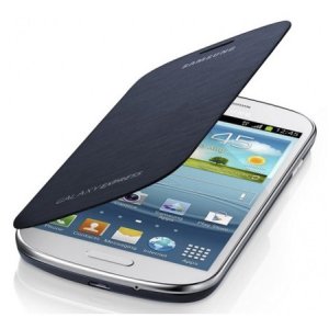 CUSTODIA FLIP COVER ORIGINALE SAMSUNG EF-FI873BLEGWW COLORE BLU per I8730 GALAXY EXPRESS BLISTER