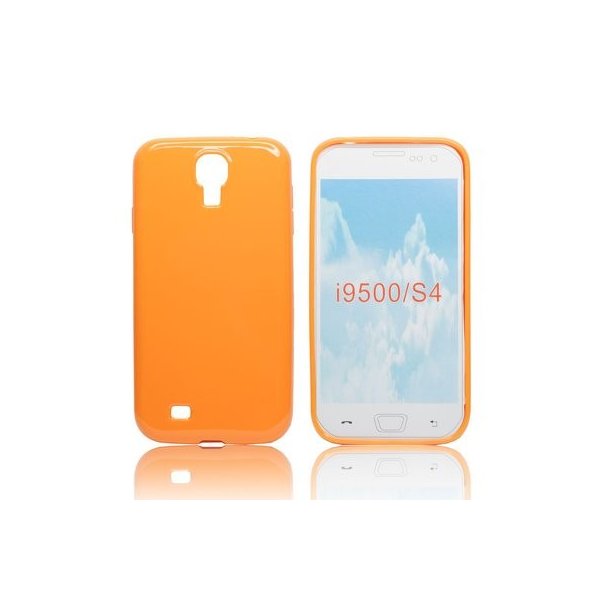 CUSTODIA GEL TPU SILICONE LUCIDA per SAMSUNG I9500 GALAXY S4, I9505, I9502 COLORE ARANCIONE CUSTODIA GEL TPU SILICONE LUCIDA per SAMSUNG I9500 GALAXY S4, I9505, I9502 COLORE ARANCIONE