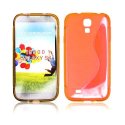 CUSTODIA GEL TPU SILICONE DOUBLE per SAMSUNG I9500 GALAXY S4, I9505, I9502 COLORE ARANCIONE