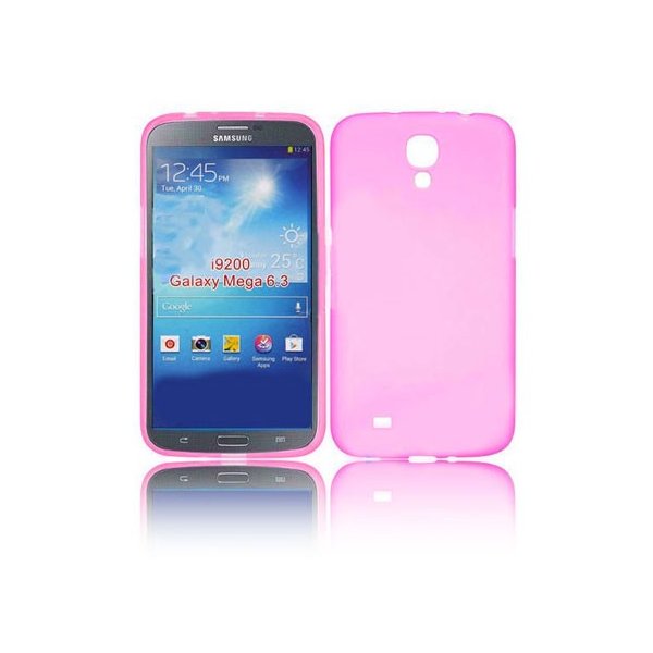 CUSTODIA GEL TPU SILICONE LUCIDA per SAMSUNG I9200 GALAXY MEGA 6.3" POLLICI, I9205 COLORE ROSA CUSTODIA GEL TPU SILICONE LUCIDA per SAMSUNG I9200 GALAXY MEGA 6.3" POLLICI, I9205 COLORE ROSA