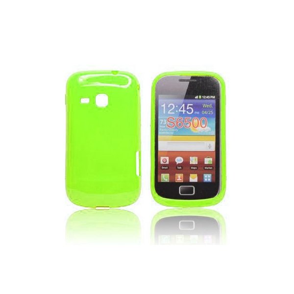 CUSTODIA GEL TPU SILICONE LUCIDA per SAMSUNG S6500 GALAXY MINI 2 COLORE VERDE CUSTODIA GEL TPU SILICONE LUCIDA per SAMSUNG S6500 GALAXY MINI 2 COLORE VERDE