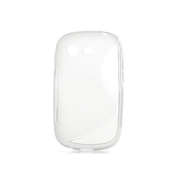 CUSTODIA GEL TPU SILICONE DOUBLE per SAMSUNG S5280 GALAXY STAR, S5282 COLORE BIANCO - TRASPARENTE