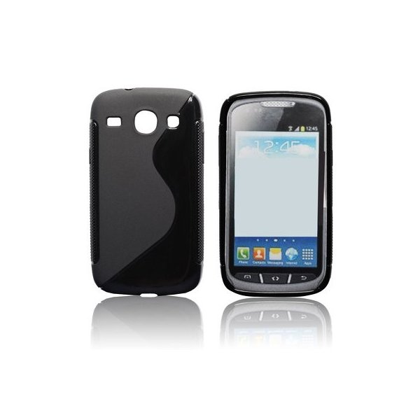 CUSTODIA GEL TPU SILICONE per SAMSUNG I8260 GALAXY CORE, I8262 COLORE NERO CUSTODIA GEL TPU SILICONE per SAMSUNG I8260 GALAXY CORE, I8262 COLORE NERO
