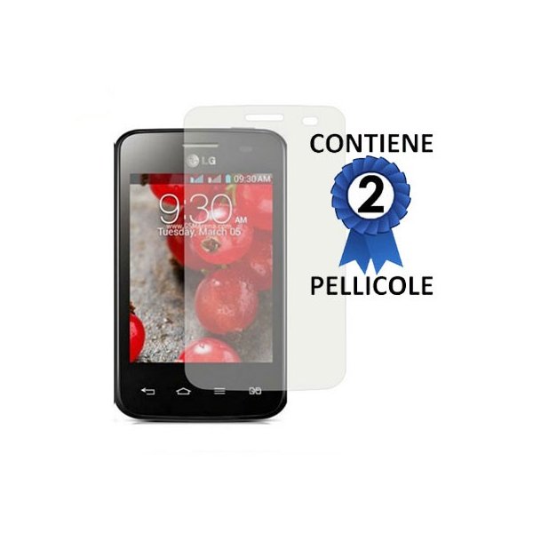 PELLICOLA PROTEGGI DISPLAY LG OPTIMUS L3 II DUAL, E435 CONFEZIONE 2 PEZZI PELLICOLA PROTEGGI DISPLAY LG OPTIMUS L3 II DUAL, E435 CONFEZIONE 2 PEZZI