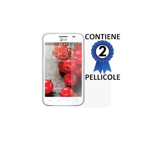 PELLICOLA PROTEGGI DISPLAY LG OPTIMUS L4 II DUAL, E445 CONFEZIONE 2 PEZZI PELLICOLA PROTEGGI DISPLAY LG OPTIMUS L4 II DUAL, E445 CONFEZIONE 2 PEZZI