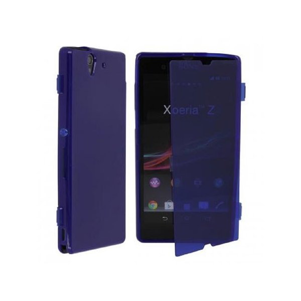 CUSTODIA GEL TPU SILICONE FLIP BOOK per SONY XPERIA Z LT36I, L36H, C6603 COLORE BLU CUSTODIA GEL TPU SILICONE FLIP BOOK per SONY XPERIA Z LT36I, L36H, C6603 COLORE BLU