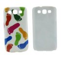 CUSTODIA BACK RIGIDA per SAMSUNG I9300 GALAXY S3, I9300i GALAXY S3 NEO FANTASIA IMPRONTE PIEDI SU SFONDO BIANCO CUSTODIA BACK RIGIDA per SAMSUNG I9300 GALAXY S3, I9300i GALAXY S3 NEO FANTASIA IMPRONTE PIEDI SU SFONDO BIANCO