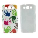 CUSTODIA BACK RIGIDA per SAMSUNG I9300 GALAXY S3, I9300i GALAXY S3 NEO FANTASIA IMPRONTE MANI SU SFONDO BIANCO CUSTODIA BACK RIGIDA per SAMSUNG I9300 GALAXY S3, I9300i GALAXY S3 NEO FANTASIA IMPRONTE MANI SU SFONDO BIANCO