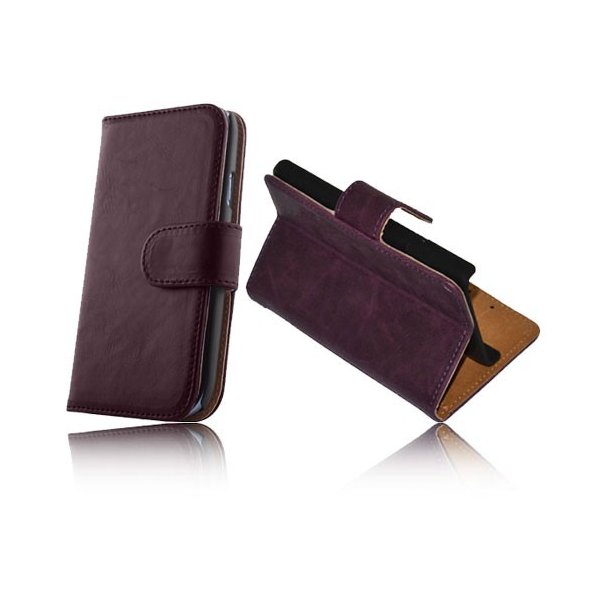 CUSTODIA FLIP ORIZZONTALE PELLE per LG OPTIMUS L7 II, P710 CON STAND E PORTA CARTE COLORE VIOLA CUSTODIA FLIP ORIZZONTALE PELLE per LG OPTIMUS L7 II, P710 CON STAND E PORTA CARTE COLORE VIOLA