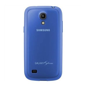 CUSTODIA BACK COVER RIGIDA ORIGINALE SAMSUNG COLORE BLU CAPRI per I9190 GALAXY S4 MINI, I9192, I9195 EF-PI919BCEGWW BLISTER