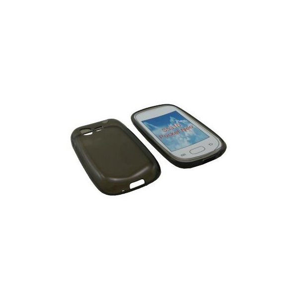 CUSTODIA GEL TPU SILICONE per SAMSUNG S5310 GALAXY POCKET NEO, S5312 COLORE NERO
