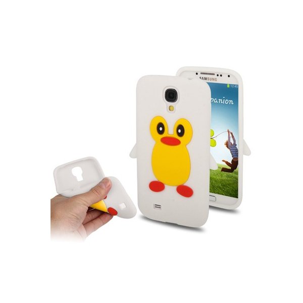 CUSTODIA GEL TPU SILICONE per SAMSUNG I9500 GALAXY S4, I9505, I9502 FANTASIA PINGUINO COLORE BIANCO CUSTODIA GEL TPU SILICONE per SAMSUNG I9500 GALAXY S4, I9505, I9502 FANTASIA PINGUINO COLORE BIANCO