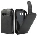 CUSTODIA VERTICALE FLIP PELLE per SAMSUNG S3802 REX 70, S3800 COLORE NERO CUSTODIA VERTICALE FLIP PELLE per SAMSUNG S3802 REX 70, S3800 COLORE NERO