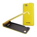 CUSTODIA FLIP SLIM VERTICALE PELLE per SONY XPERIA M, C1904, C1905, C2004, C2005 COLORE GIALLO CUSTODIA FLIP SLIM VERTICALE PELLE per SONY XPERIA M, C1904, C1905, C2004, C2005 COLORE GIALLO