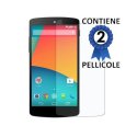 PELLICOLA per LG NEXUS 5 (D820) PROTEGGI DISPLAY CONFEZIONE 2 PEZZI PELLICOLA per LG NEXUS 5 (D820) PROTEGGI DISPLAY CONFEZIONE 2 PEZZI