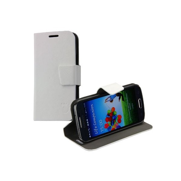 CUSTODIA FLIP ORIZZONTALE PELLE per SAMSUNG I9190 GALAXY S4 MINI, I9192, I9195 CON STAND E PORTA CARTE COLORE BIANCO CUSTODIA FLIP ORIZZONTALE PELLE per SAMSUNG I9190 GALAXY S4 MINI, I9192, I9195 CON STAND E PORTA CARTE COLORE BIANCO