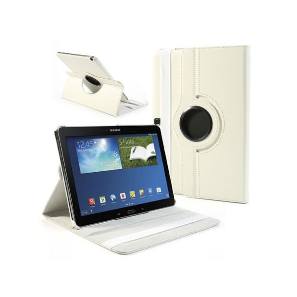 CUSTODIA BOOK PELLE GIREVOLE per SAMSUNG GALAXY NOTE 10.1" POLLICI (2014 EDITION), SM-P600, SM-P601, SM-P605 COLORE BIANCO CUSTODIA BOOK PELLE GIREVOLE per SAMSUNG GALAXY NOTE 10.1" POLLICI (2014 EDITION), SM-P600, SM-P601, SM-P605 COLORE BIANCO