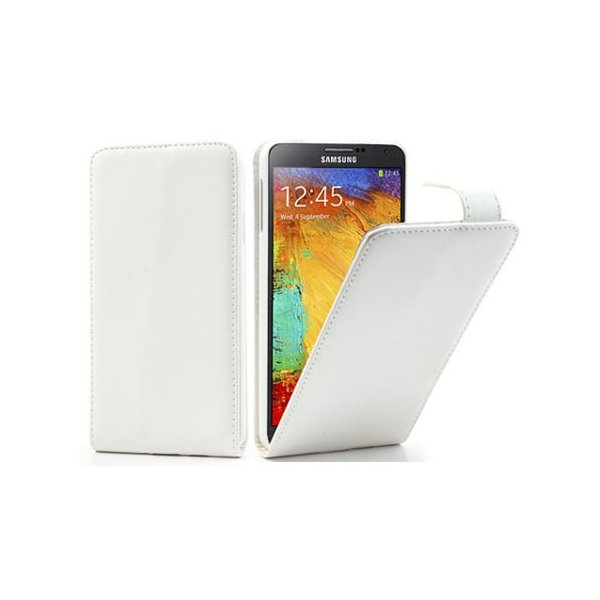 CUSTODIA FLIP VERTICALE PELLE per SAMSUNG GALAXY NOTE 3, N9000, N9002, N9005 COLORE BIANCO CUSTODIA FLIP VERTICALE PELLE per SAMSUNG GALAXY NOTE 3, N9000, N9002, N9005 COLORE BIANCO